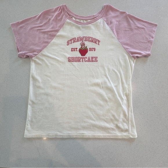 Casual Pink and White Short Sleeve Tees - Picture 3 of 12